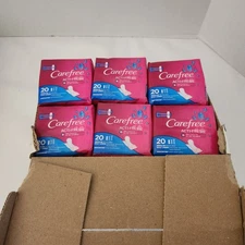 Carefree Acti-Fresh Panty Liners Regular Unscented 20 Count Pack Of 12