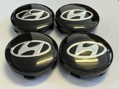 4 x 60mm Für Hyundai Logo Auto Nabendeckel Felgendeckel Radnabendeckel Schwarz