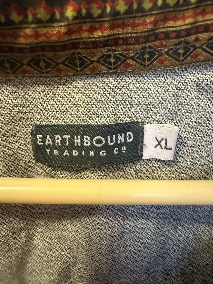 Blusa para mujer Earthbound Trading Co XL azul jaspeado Foto 2 de 3