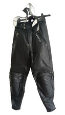 Harro pantaloni di pelle da donna pantaloni da moto neri taglia 38 retrò
