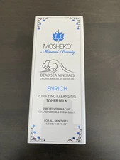 MOSHEKO Mineral Beauty ENRICH Purifying Cleansing Toner Milk 4 Fl Oz Sealed