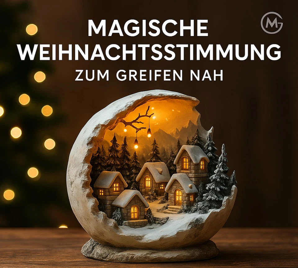 Weihnachtsdeko Winterdorf Figur 2D Deko Geschenk Schlafzimmer Tischdeko DE. - Bild 2 von 4