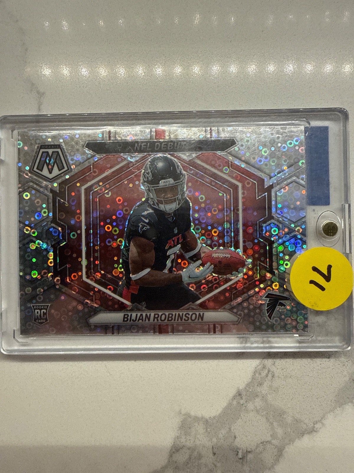 2023 Panini Mosaic - Nfl Debut Bijan Robinson #ND-9 no huddle mosaic (RC)