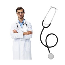 Women Men Doctor Lab Coat Costume Set Halloween Cosplay White Scien... Fast Ship