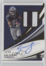 2021 Panini Immaculate /99 Simi Fehoko #142 RPA Rookie Patch Auto RC