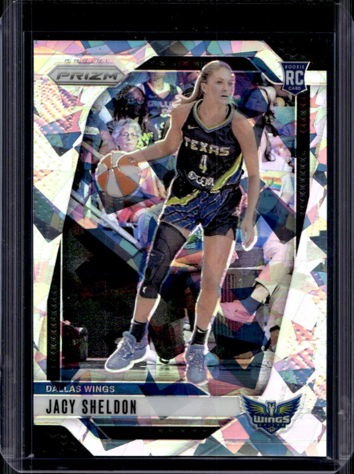 2024 Panini WNBA Prizm Jacy Sheldon RC Ice Rookie #4 Wings
