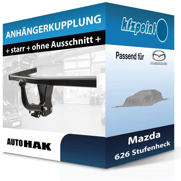 für Mazda 626 Stufenheck 08.1991-06.1997 Auto HAK AnhäNgerkupplung Starr Neu-image