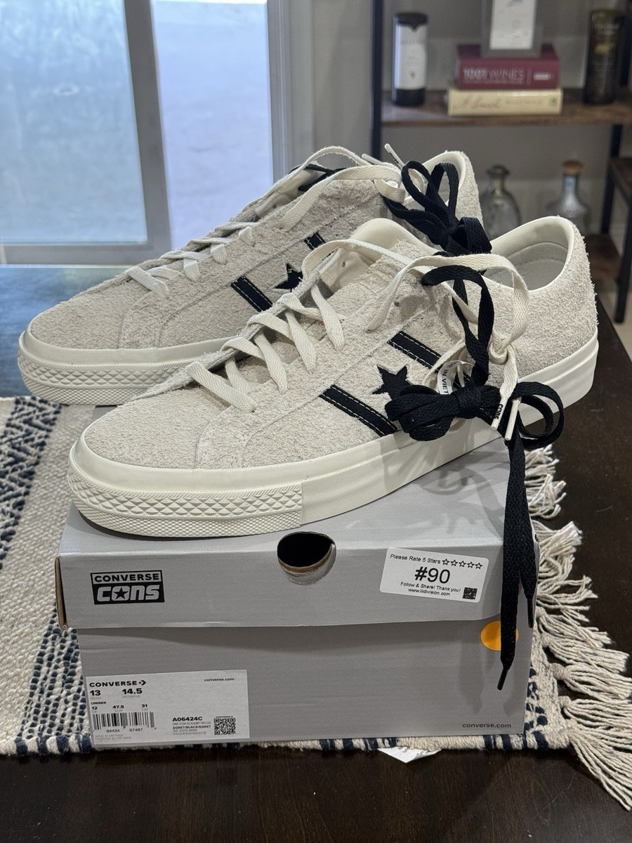 Size 13- Converse One Star Academy Pro Suede Egret | eBay