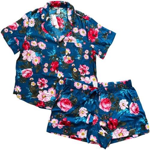 VICTORIA'S SECRET Floral Flannel Short Pajama Set, Small SRP: $55
