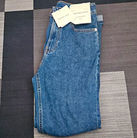 Calvin Klein Jeans High Rise Straight Blue Denim Jeans Womens 26R 30in Leg