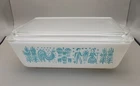 Vintage 1957-1968 Pyrex Butterprint #0503 1 1/2 Quart Qt Refrigerator Dish & Lid