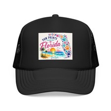 Paw Prints Florida Foam Trucker Hat | Beach P...