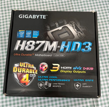 GIGABYTE H87M-HD3 mATX LGA 1150 motherboard with I/O Shield - USED - BOXED
