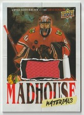 2025-26 UD CENTENNIAL BLACKHAWKS MADHOUSE MATERIALS ARVID SODERBLOM #MM-SO