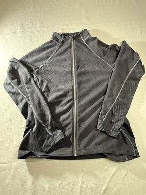 Women s Everlast Full Zip Grey Fleece Preformance Jacket Size Large 