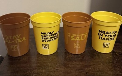 LMNT Iced Tea + Lemonade Exclusive 4 Branded Cups Limited Edition Brand New 2026