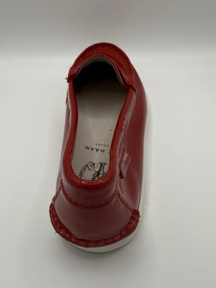 Mocasín Cole Haan Pinch Maine clásico 6,5 rojo Pantend cuero Pennie usado  Foto 4 de 4