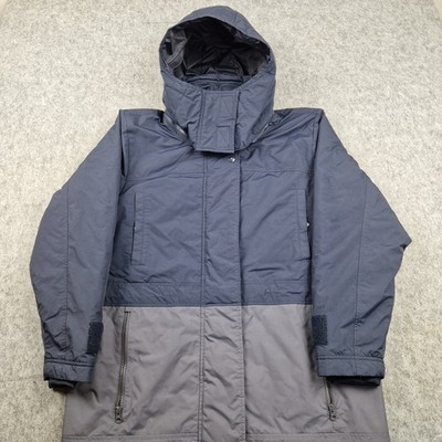Adidas Stella McCartney Jacke Damen mittelblau grau Essentials langer Mantel