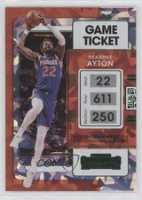 2021-22 Panini Contenders Game Ticket Green Ice DeAndre Ayton #19 0b3