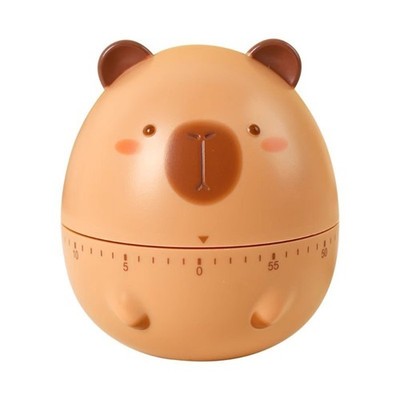 Fun Capybara Mechanical Kitchen Timer Stable Base For Eggs And Homework Timing