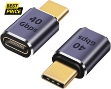 USB C Extender Adapter 2 Pack , USB C Male to Female USBC Extension