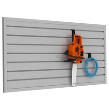 Slatwall Panel Garage Organizer PVC Slatwall Heavy Duty Wall Mounted Rack, In...