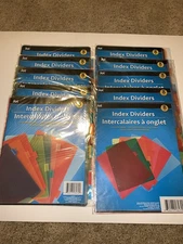 Lot Of 10 Jot Index Dividers (80 Total Dividers, 8 Per Pack)