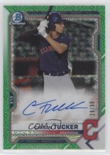 2021 Bowman Mega Box Chrome Mojo Green Refractor 29/99 Carson Tucker Auto 0nr3