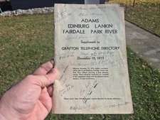 1973 Telephone Directory Adams Park River Edinburg Lankin Fairdale North Dakota
