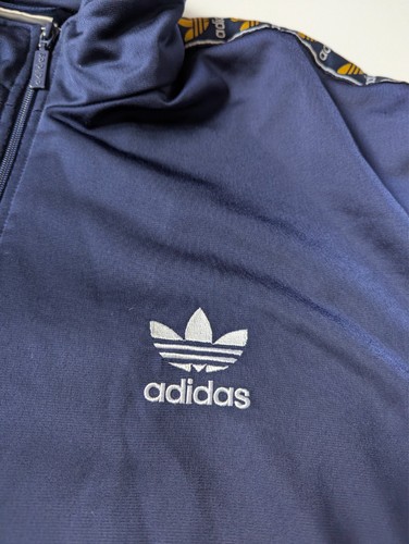 Adidas Firebird 90s Track Jacket Size L Blue Yellow Trefoil on the sleeves - Picture 4 of 14