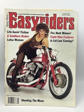 Vtg Easyriders Magazine August 1987 David Mann Centerfold Motorcycles Girls