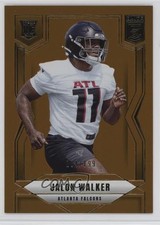 2025 Panini Donruss Elite Rookies Orange 184/199 Jalon Walker #165 6f5