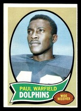 1970 Topps #135 Paul Warfield Ex-Mint Dolphins  ID:447468