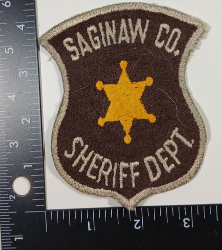 Saginaw co sheriff dept patch Soft cloth Rare