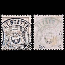 6498 Switzerland SG127Ac 3Ct. Brown Grey 1882. Sc#Unlisted Mi51Xb Used. C£65