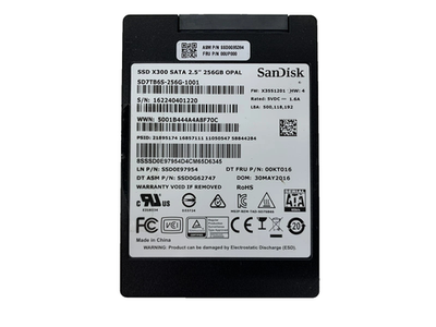 LOT OF 3 - SanDisk 256GB Opal X300 SD7TB6S-256G-1001 2.5