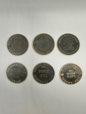 6 Brothel Tokens--The Chicken Ranch,Gem Saloon, Jennie’s Place, & More