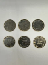 6 Brothel Tokens--The Chicken Ranch,Gem Saloon, Jennie’s Place, & More