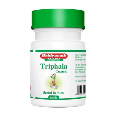Baidyanath Asli Ayurved Triphala Guggulu 80 Tabletten - 2er Pack