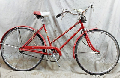 1964 Schwinn Co-Ed Cruiser Bike 19'' Large 3S Sturmey Archer Steel Commuter Cafe~