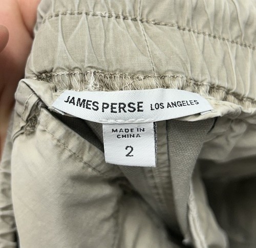 James Perse Herren Größe 2 (M) Beige Baumwolle Leinenmischung Chino Hose (T5) - Bild 5 von 7