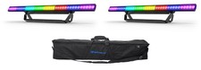  2 Chauvet DJ COLORSTRIP PIX ILS LED DMX Light Bar Strips w/ Eye-Candy FX Bag