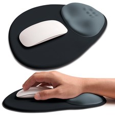 Palm-Rest and Wrist-Hugging Mouse Pad Wrist Rest, Ergonomic Wrist Support wit...