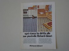 advertising Pubblicità 1970 PIASTRELLE RICHARD GINORI