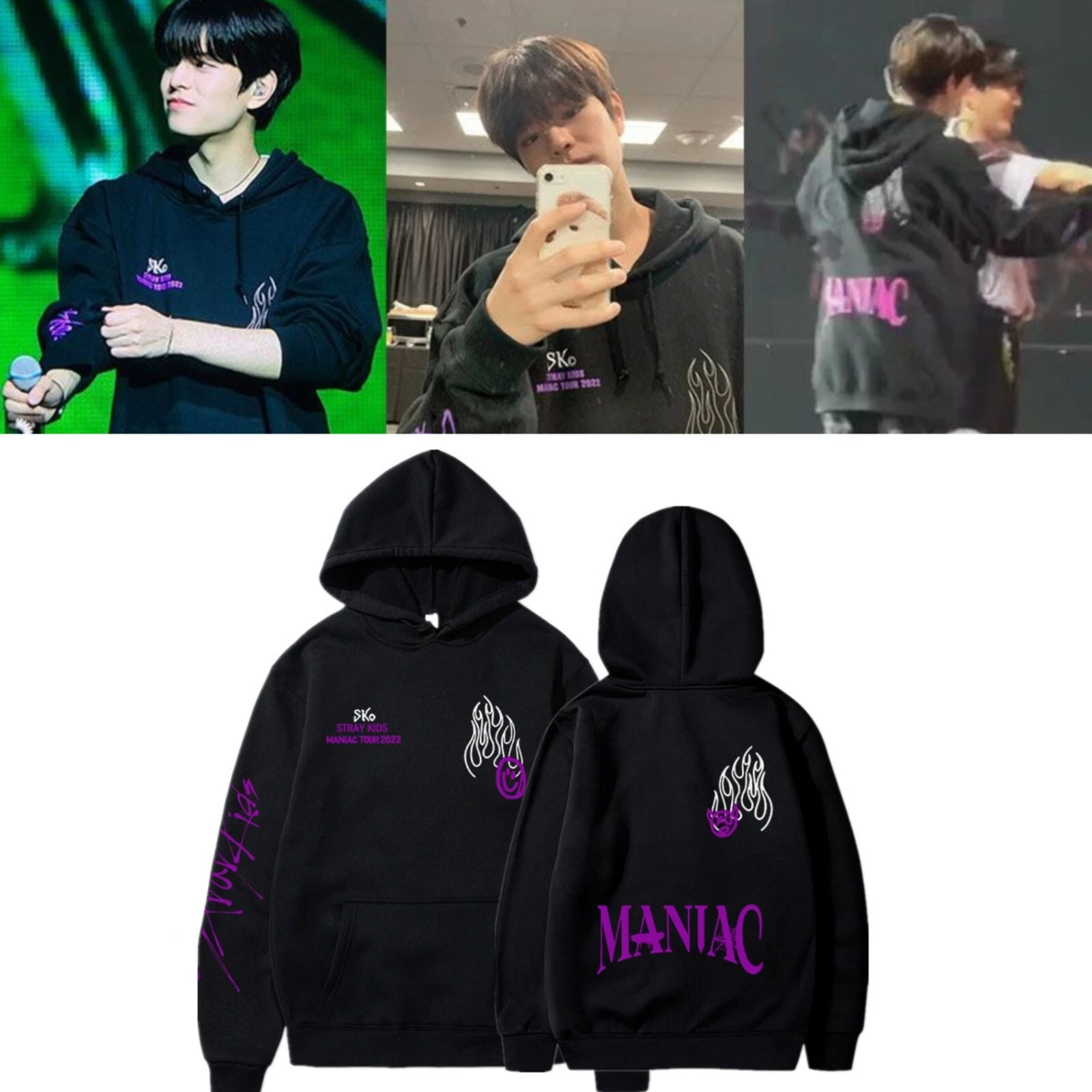 Stray Kids MANIAC Hoodie, KPOP Concert Outfit, Pullover Shirt SKZ STAY Hoodies
Opens in a new window
