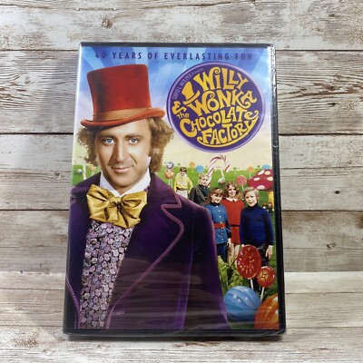 Willy Wonka and the Chocolate Factory (DVD, 2011, 40th Anniversay) New Sealed
