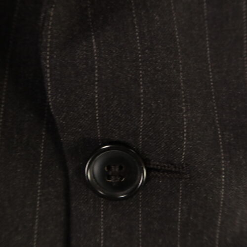 Gianfranco Ruffini Suit M Gray Pinstripe 100% Wool Worsted Twill 43R 35x29 - Picture 5 of 23