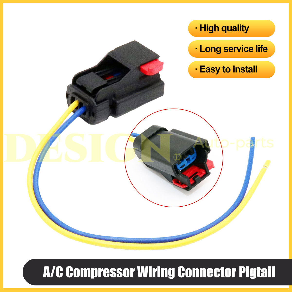 Fits For RAM 1500 2500 3500 4000 Dodge A/C Compressor Wiring Connector ...