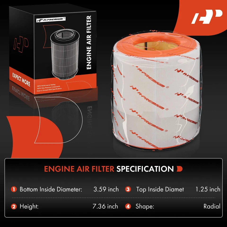 Filtro de aire del motor para Audi A6 Quattro A7 Quattro 2012-2018 S6 S7 V8 4,0 L V6 3,0 L Foto 2 de 4