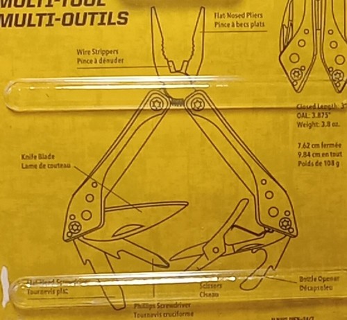 NEW BRIGHT ORANGE CABELA'S 7 IN 1 MULTI-TOOL - Picture 5 of 6